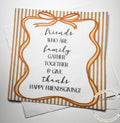 Friendsgiving Thanksgiving Friendsgiving 2025 Napkins Funny Friendsgiving Bow Dinner Party Cocktail, Luncheon or Dinner Napkins Set of 25