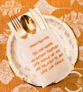 Friendsgiving Napkin Silverware Holder Friendsgiving Dinner Guest Towel Flatware Holder Place Holder Custom Friendsgiving Table Decor