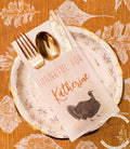 Thanksgiving Dinner Personalized Napkin Silverware Holder Thanksgiving Guest Towel Flatware Holder Place Holder Custom Thanksgiving Decor