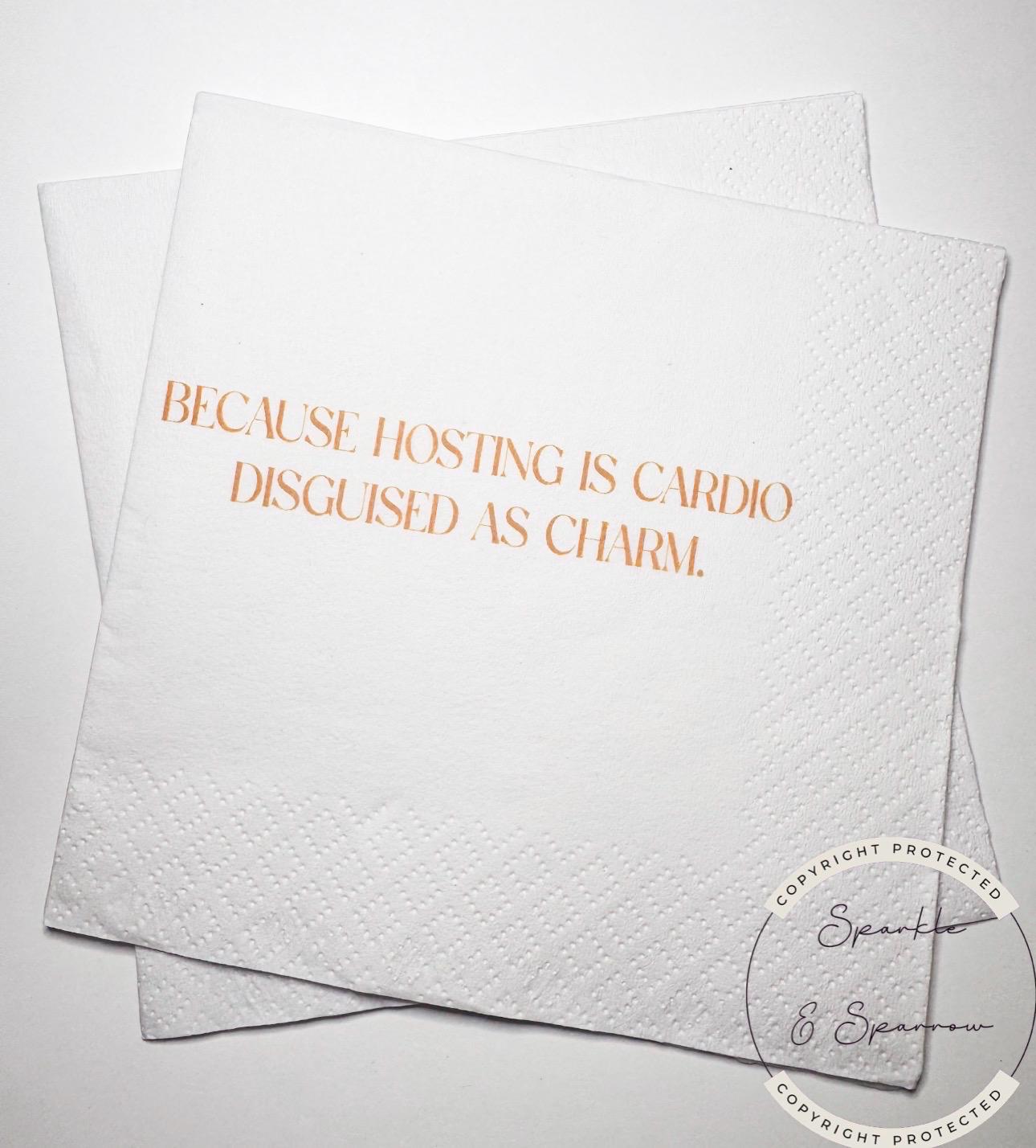 Hostess Gift Holiday Hostess Gift Thanksgiving Napkins Friendsgiving Napkins Christmas Hostess Gift Funny Snarky Cocktail Napkins, Set of 25