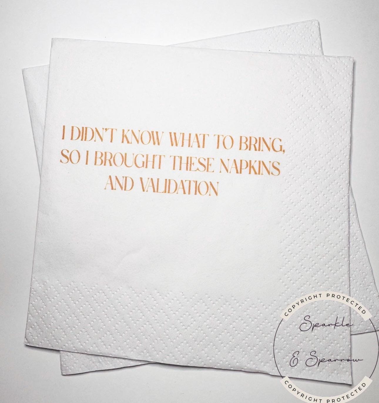 Hostess Gift Holiday Hostess Gift Thanksgiving Napkins Friendsgiving Napkins Christmas Hostess Gift Funny Snarky Cocktail Napkins, Set of 25