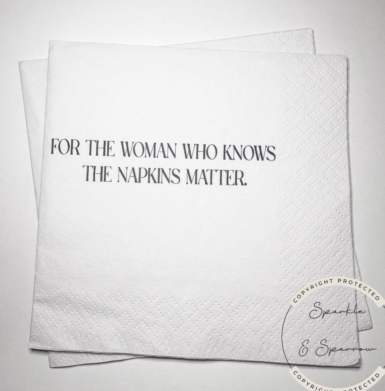 Hostess Gift Holiday Hostess Gift Thanksgiving Napkins Friendsgiving Napkins Christmas Hostess Gift Funny Snarky Cocktail Napkins, Set of 25