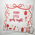 Merry Little Girls Night Tini Bit Merry Friendsmas Red Bow Martini Christmas Party Holiday Party Whimsical Cocktail Napkins, Set of 25