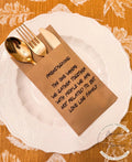 Friendsgiving Napkin Silverware Holder Friendsgiving Dinner Guest Towel Flatware Holder Place Holder Custom Friendsgiving Table Decor