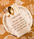 Friendsgiving Napkin Silverware Holder Friendsgiving Dinner Guest Towel Flatware Holder Place Holder Custom Friendsgiving Table Decor