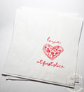 Love at First Slice Engagement Party Napkins Pizza Rehearsal Dinner Christmas Rehearsal Dinner Heart Pizza Italian Napkins, Set of 25