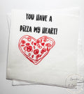 Pizza My Heart Valentine Pizza Valentines Day Pizza Rehearsal Dinner Party Singles Party Galentines Cocktail or Luncheon Napkins, Set of 25