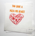 Pizza My Heart Valentine Pizza Valentines Day Pizza Rehearsal Dinner Party Singles Party Galentines Cocktail or Luncheon Napkins, Set of 25