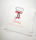 Galentines Day Red Bow Champagne Prosecco Favorite Things Party Galentines Day Gals Brunch Cocktail, Luncheon or Dinner Napkins, Set of 25
