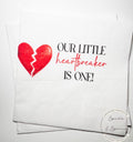 Our Little Heartbreaker is One 1st Birthday Party Heart Valentines First Birthday Cocktail, Luncheon or Dinner Napkins Set of 25