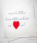 Our Little Heartbreaker is One 1st Birthday Party Heart Valentines First Birthday Cocktail, Luncheon or Dinner Napkins Set of 25
