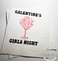 Galentines Day Girls Night Pink Red Martini Cocktail Favorite Things Party Galentines Day Cocktail, Luncheon or Dinner Napkins, Set of 25