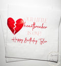 Our Little Heartbreaker is One 1st Birthday Party Valentines First Birthday Personalized Cocktail, Luncheon or Dinner Napkins Set of 25