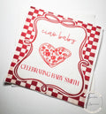 Ciao Baby Red Pizza Baby Shower Ciao Bambino Slice Slice Baby Shower Italian Personalized Cocktail, Luncheon or Dinner Napkins Set of 25