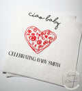 Ciao Baby Red Pizza Baby Shower Ciao Bambino Slice Slice Baby Shower Italian Personalized Cocktail, Luncheon or Dinner Napkins Set of 25