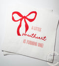 Our Little Sweetheart is One First Birthday Valentines 1st Birthday Pink Red Bow Party Cocktail, Luncheon or Dinner Napkins, Set of 25