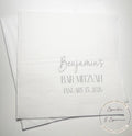 Bar Mitzvah Napkins Personalized Bar Mitzvah Silver Bar Mitzvah Party Decor Personalized Cocktail, Luncheon or Dinner Napkins Set of 25