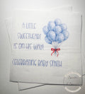 A Little Sweetheart is on His Way Baby Shower Heart Valentines Boy Baby Shower Personalized  Cocktail, Luncheon or Dinner Napkins Set of 25