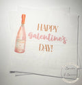 Galentines Day Pink Champagne Prosecco Favorite Things Party Galentines Day Gals Brunch Cocktail, Luncheon or Dinner Napkins, Set of 25