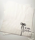 Galentine's Day Black Bow Favorite Things Party Galentines Day Brunch Valentines Black Cocktail, Luncheon or Dinner Napkins, Set of 25