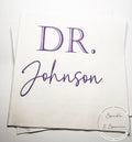 Medical School Doctor Med Graduation We Have a Doctor in the House Personalized Cocktail, Luncheon or Dinner Napkins Set of 25