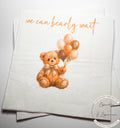 Teddy Bear Baby Shower We can Bearly Wait Shower Neutral Brown Gold Bear Balloons Baby Shower Cocktail, Luncheon or Dinner Napkins Set of 25