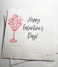 Galentines Day Pink Red Martini Cocktail Favorite Things Party Galentines Day Gals Brunch Cocktail, Luncheon or Dinner Napkins, Set of 25
