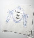 Blue Bow Baby Shower Napkins Classic Preppy Blue Baby Shower Spring Baby It’s a Boy Blue Boy Baby Shower Table Decor Personalized Napkins
