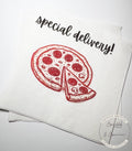 Special Delivery Slice Slice Baby Ciao Baby Red Pizza Baby Shower Red Bow Italian Baby Shower Cocktail, Luncheon or Dinner Napkins Set of 25
