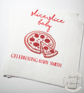 Slice Slice Baby Ciao Baby Red Pizza Baby Shower Ciao Bambino Shower Italian Personalized Cocktail, Luncheon or Dinner Napkins Set of 25
