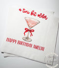 A Tini Bit Older Martini Red Bow Birthday Party Red Bow Valentine Birthday Personalized Cocktail, Luncheon or Dinner Napkins Set of 25