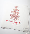 Champagne Tower We're Engaged Engagement Party Napkins Red Bow Champagne Tower Reception  Cocktail, Luncheon or Dinner Napkins Set of 25