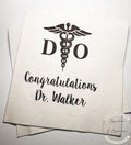 Medical School Doctor Osteopathic Medicine Graduation DO Graduation Dr. Party Personalized Cocktail, Luncheon or Dinner Napkins Set of 25