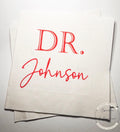 Medical School Doctor Med Graduation We Have a Doctor in the House Personalized Cocktail, Luncheon or Dinner Napkins Set of 25