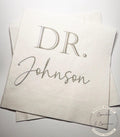 Medical School Doctor Med Graduation We Have a Doctor in the House Personalized Cocktail, Luncheon or Dinner Napkins Set of 25