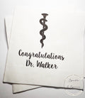 Medical School Doctor Osteopathic Medicine Graduation DO Graduation Dr. Party Personalized Cocktail, Luncheon or Dinner Napkins Set of 25