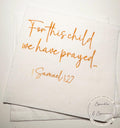 For This Child We Have Prayed Baby Shower Rainbow Baby Gender Reveal Cocktail, Luncheon or Dinner Napkins Set of 25