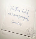 For This Child We Have Prayed Baby Shower Rainbow Baby Gender Reveal Cocktail, Luncheon or Dinner Napkins Set of 25