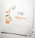 One Silly Goose 1st Birthday Sage Green Boy First Birthday Goose Preppy Goose Birthday Party  Cocktail, Luncheon or Dinner Napkins Set of 25