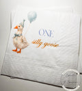 One Silly Goose 1st Birthday Blue Boy First Birthday Goose Preppy Goose Birthday Party  Cocktail, Luncheon or Dinner Napkins Set of 25
