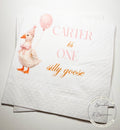 One Silly Goose 1st Birthday First Birthday Pink Goose Preppy Birthday Party Personalized Cocktail, Luncheon or Dinner Napkins Set of 25