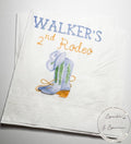 Second Rodeo Western Birthday Cowboy Theme 2nd Rodeo Birthday Blue Boot Personalized Cocktail, Luncheon or Dinner Napkins Set of 25