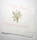 Baby in Bloom Spring Summer Baby Shower Wildflower Personalized Cocktail, Luncheon or Dinner Napkins Set of 25