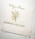 Baby in Bloom Spring Summer Baby Shower Wildflower Personalized Cocktail, Luncheon or Dinner Napkins Set of 25