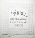 I Do BBQ Engagement Party Barbecue Summer Engagement Party Wedding BBQ Personalized Cocktail, Luncheon or Dinner Napkins Set of 25