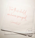 For This Child We Have Prayed Baby Shower Rainbow Baby Gender Reveal Cocktail, Luncheon or Dinner Napkins Set of 25