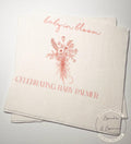 Baby in Bloom Spring Summer Baby Shower Wildflower Personalized Cocktail, Luncheon or Dinner Napkins Set of 25