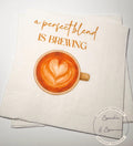 A Perfect Blend is Brewing Coffee Bar Wedding Coffee Bridal Shower Perfect Blend Love Brewing Cocktail, Luncheon or Dinner Napkins Set of 25