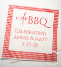 I Do BBQ Engagement Party Barbecue Summer Engagement Party Wedding BBQ Personalized Cocktail, Luncheon or Dinner Napkins Set of 25