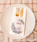 Easter Dinner Napkin Silverware Holder Easter Guest Towel Flatware Holder Place Holder Custom Easter Table Decor